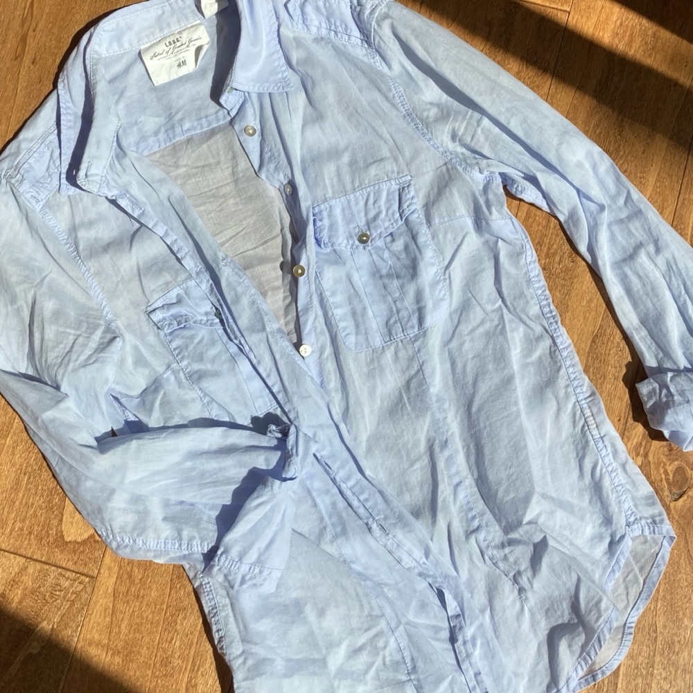 Semi-Sheer button down